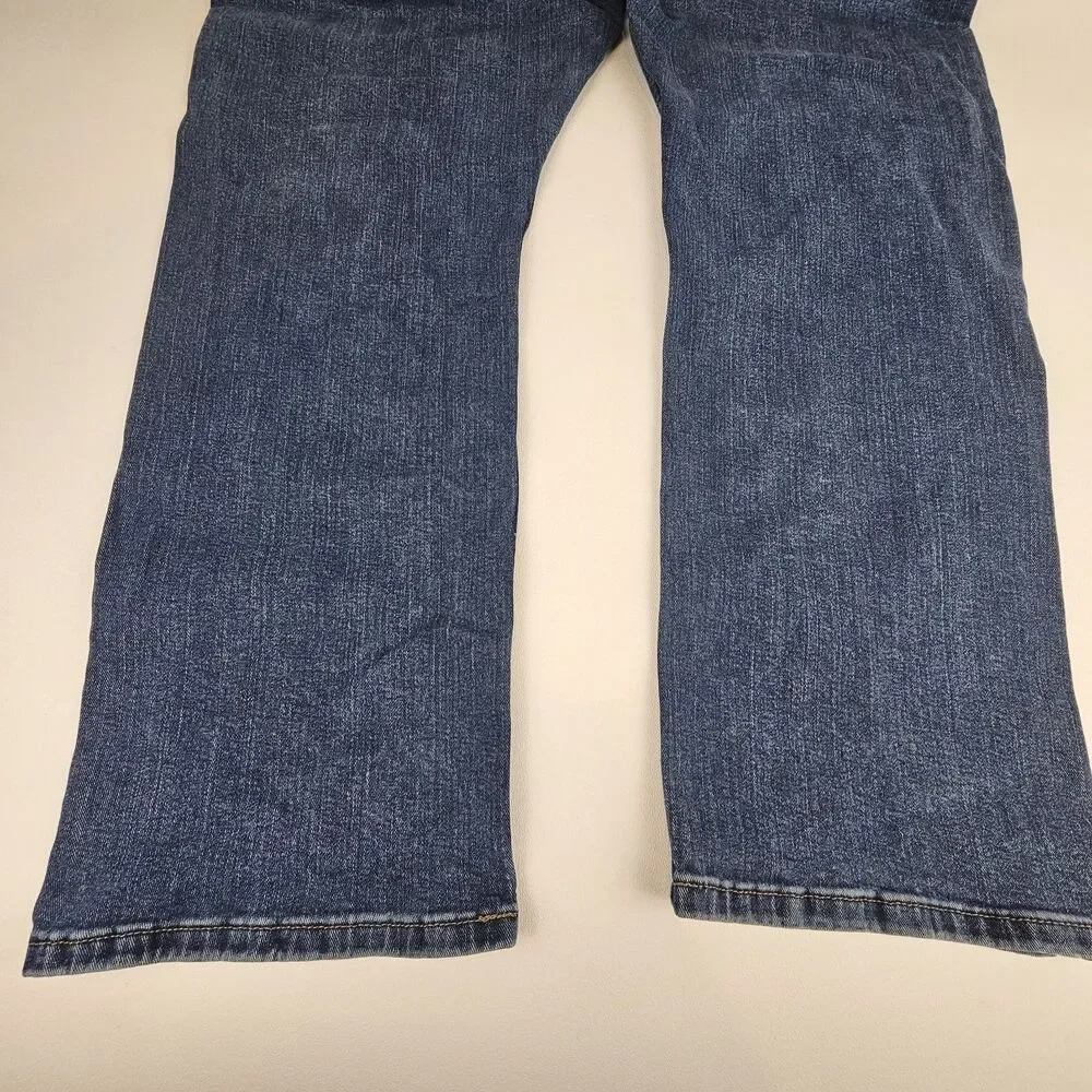 Wrangler Men's Relaxed Boot Jeans 40x32 Blue Stretch Denim Bootcut 112326136
